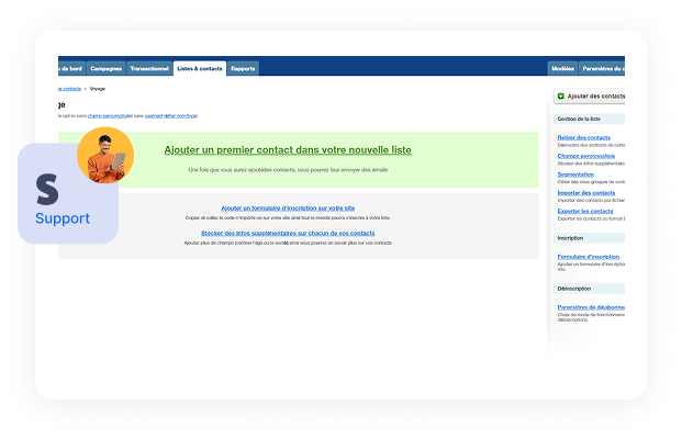 Gestion des contacts