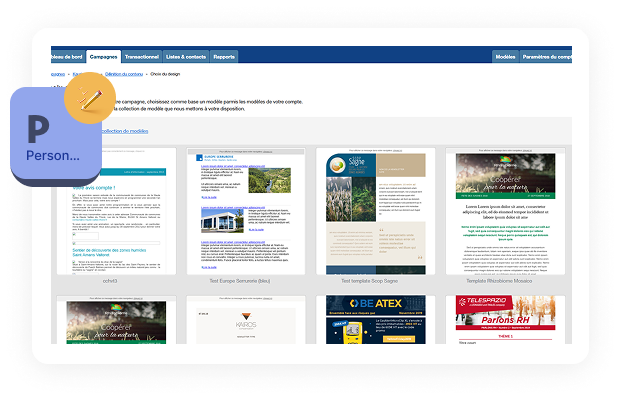 Modèles personnalisables