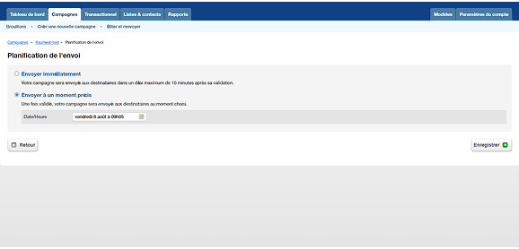 Diffusion de campagnes mails
